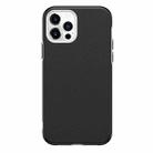 For iPhone 12 mini Business Style PU + PC Protective Case (Black) - 1