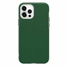 For iPhone 12 mini Business Style PU + PC Protective Case (Green) - 1