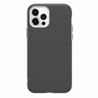 For iPhone 12 Pro Max Business Style PU + PC Protective Case(Grey) - 1