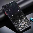 For iPhone 12 Gradient Glitter Powder Shockproof Protective Case(Black) - 1