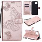 For Huawei Enjoy 20 5G 3D Butterflies Embossing Pattern Horizontal Flip Leather Case with Holder & Card Slot & Wallet(Rose Gold) - 1