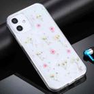 For iPhone 11 Gypsophila Flowers Pattern TPU Protective Case (Pink) - 1