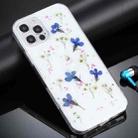 For iPhone 11 Pro Gypsophila Flowers Pattern TPU Protective Case (Blue) - 1