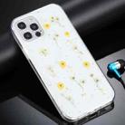 For iPhone 11 Pro Gypsophila Flowers Pattern TPU Protective Case (Yellow) - 1