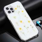 For iPhone 12 / 12 Pro Gypsophila Flowers Pattern TPU Protective Case(Yellow) - 1