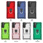 For Samsung Galaxy S21 Ultra 5G Cool Armor PC + TPU Shockproof Case with 360 Degree Rotation Ring Holder(Green) - 8