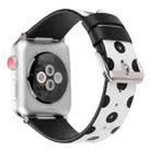 Fashion Dot Series Watch Band For Apple Watch Series 8&7 41mm / SE 2&6&SE&5&4 40mm / 3&2&1 38mm(White Black) - 1