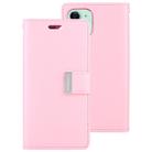 For iPhone 11 MERCURY GOOSPERY RICH DIARY Crazy Horse Texture Horizontal Flip Leather Case  with Holder & Card Slots & Wallet(Pink) - 1