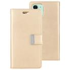 For iPhone 11 MERCURY GOOSPERY RICH DIARY Crazy Horse Texture Horizontal Flip Leather Case  with Holder & Card Slots & Wallet(Gold) - 1