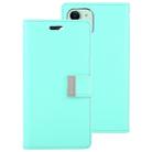 For iPhone 11 MERCURY GOOSPERY RICH DIARY Crazy Horse Texture Horizontal Flip Leather Case  with Holder & Card Slots & Wallet(Mint Green) - 1