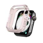 Silicone Frame Protective Case For Apple Watch Series 6 & SE & 5 & 4 44mm(Pink) - 1