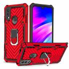 For Xiaomi Redmi 7 Cool Armor PC + TPU Shockproof Case with 360 Degree Rotation Ring Holder(Red) - 1