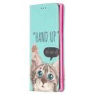 For Samsung Galaxy Note20 Ultra Colored Drawing Pattern Invisible Magnetic Horizontal Flip PU Leather Case with Holder & Card Slots & Wallet(Cat) - 2