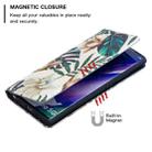 For Samsung Galaxy Note20 Ultra Colored Drawing Pattern Invisible Magnetic Horizontal Flip PU Leather Case with Holder & Card Slots & Wallet(Red Leaves) - 6