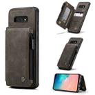 For Samsung Galaxy S10e CaseMe C20 Multifunctional PC + TPU Protective Case with Holder & Card Slot & Wallet(Coffee) - 1