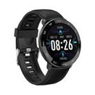 ZL03 1.3 inch IPS Color Screen IP67 Waterproof Smart Watch, Support Sleep Monitor / Heart Rate Monitor / Blood Pressure Monitor, Style: Silicone Strap(Black) - 1