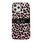 For iPhone 12 / 12 Pro Magazine Leopard Half Coverage IMD Protective Case(Black) - 1