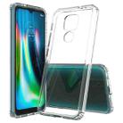 For Motorola Moto G9 Play Shockproof Scratchproof TPU + Acrylic Protective Case(Transparent) - 1