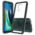 For Motorola Moto G9 Play Shockproof Scratchproof TPU + Acrylic Protective Case(Black) - 1