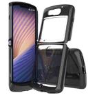 For Motorola Razr 5G Shockproof Scratchproof TPU + Acrylic Protective Case(Black) - 1