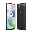 For Motorola Moto G 5G Brushed Texture Carbon Fiber TPU Case(Black) - 1