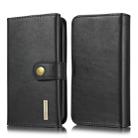 For iPhone 11 DG.MING Triple Fold Crazy Horse Texture Magnetic Horizontal Flip Leather Case with Holder & Card Slots & Wallet(Black) - 1