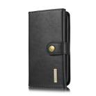 For iPhone 11 DG.MING Triple Fold Crazy Horse Texture Magnetic Horizontal Flip Leather Case with Holder & Card Slots & Wallet(Black) - 2