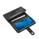 For iPhone 11 DG.MING Triple Fold Crazy Horse Texture Magnetic Horizontal Flip Leather Case with Holder & Card Slots & Wallet(Black) - 8