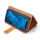 For iPhone 11 DG.MING Triple Fold Crazy Horse Texture Magnetic Horizontal Flip Leather Case with Holder & Card Slots & Wallet(Brown) - 5