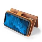 For iPhone 11 DG.MING Triple Fold Crazy Horse Texture Magnetic Horizontal Flip Leather Case with Holder & Card Slots & Wallet(Brown) - 6