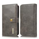 For iPhone 11 DG.MING Triple Fold Crazy Horse Texture Magnetic Horizontal Flip Leather Case with Holder & Card Slots & Wallet(Grey) - 1