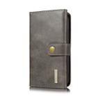For iPhone 11 DG.MING Triple Fold Crazy Horse Texture Magnetic Horizontal Flip Leather Case with Holder & Card Slots & Wallet(Grey) - 2