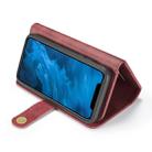 For iPhone 11 DG.MING Triple Fold Crazy Horse Texture Magnetic Horizontal Flip Leather Case with Holder & Card Slots & Wallet(Red) - 5