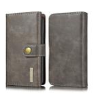 For iPhone 11 Pro DG.MING Triple Fold Crazy Horse Texture Magnetic Horizontal Flip Leather Case with Holder & Card Slots & Wallet(Grey) - 1
