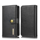 For iPhone 11 Pro Max DG.MING Triple Fold Crazy Horse Texture Magnetic Horizontal Flip Leather Case with Holder & Card Slots & Wallet(Black) - 1