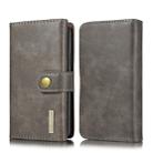 For iPhone 11 Pro Max DG.MING Triple Fold Crazy Horse Texture Magnetic Horizontal Flip Leather Case with Holder & Card Slots & Wallet(Grey) - 1