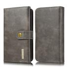 For Galaxy Note 10 DG.MING Triple Fold Crazy Horse Texture Magnetic Horizontal Flip Leather Case with Holder & Card Slots & Wallet(Grey) - 1