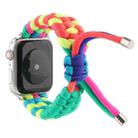 Umbrella Cord Rainbow Watch Band For Apple Watch Series 8&7 41mm / SE 2&6&SE&5&4 40mm / 3&2&1 38mm(A) - 1