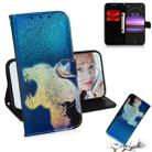 For Sony Xperia 1 / XZ4 Colored Drawing Pattern Colorful Magnetic Buckle Horizontal Flip PU Leather Case with Holder & Card Slots & Wallet & Lanyard(Cat and Leopard) - 1