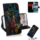 For Sony Xperia 10 Colored Drawing Pattern Colorful Magnetic Buckle Horizontal Flip PU Leather Case with Holder & Card Slots & Wallet & Lanyard(Butterflies) - 1