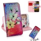 For Sony Xperia L3 Colored Drawing Pattern Colorful Magnetic Buckle Horizontal Flip PU Leather Case with Holder & Card Slots & Wallet & Lanyard(Magnolia) - 1