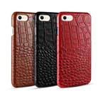 For iPhone SE 2022 / SE 2020 / 8 / 7 Head-layer Cowhide Leather Crocodile Texture Protective Case(Black) - 7