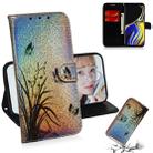 Colored Drawing Pattern Colorful Magnetic Buckle Horizontal Flip PU Leather Case with Holder & Card Slots & Wallet & Lanyard For Galaxy Note 9(Butterfly Orchid) - 1