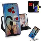 Colored Drawing Pattern Colorful Magnetic Buckle Horizontal Flip PU Leather Case with Holder & Card Slots & Wallet & Lanyard For Galaxy Note 9(Love Cat) - 1