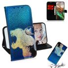 Colored Drawing Pattern Colorful Magnetic Buckle Horizontal Flip PU Leather Case with Holder & Card Slots & Wallet & Lanyard For Galaxy Note 10 / 10 5G(Cat and Leopard) - 1