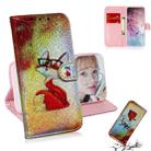 Colored Drawing Pattern Colorful Magnetic Buckle Horizontal Flip PU Leather Case with Holder & Card Slots & Wallet & Lanyard For Galaxy Note 10+ / 10+ 5G(Glasses Fox) - 1