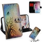 Colored Drawing Pattern Colorful Magnetic Buckle Horizontal Flip PU Leather Case with Holder & Card Slots & Wallet & Lanyard For Galaxy Note 10+ / 10+ 5G(Butterfly Orchid) - 1