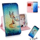 Colored Drawing Pattern Colorful Magnetic Buckle Horizontal Flip PU Leather Case with Holder & Card Slots & Wallet & Lanyard For Galaxy S9(Fox) - 1