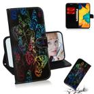 Colored Drawing Pattern Colorful Magnetic Buckle Horizontal Flip PU Leather Case with Holder & Card Slots & Wallet & Lanyard For Galaxy A20 / A30(Butterfies) - 1