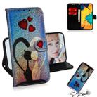 Colored Drawing Pattern Colorful Magnetic Buckle Horizontal Flip PU Leather Case with Holder & Card Slots & Wallet & Lanyard For Galaxy A20 / A30(Love Cat) - 1